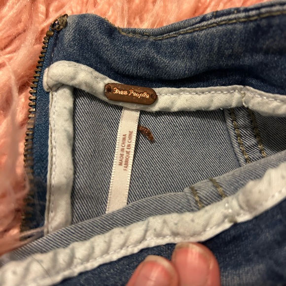 Free People Modern Femme denim skirt size 0 - Picture 2 of 3